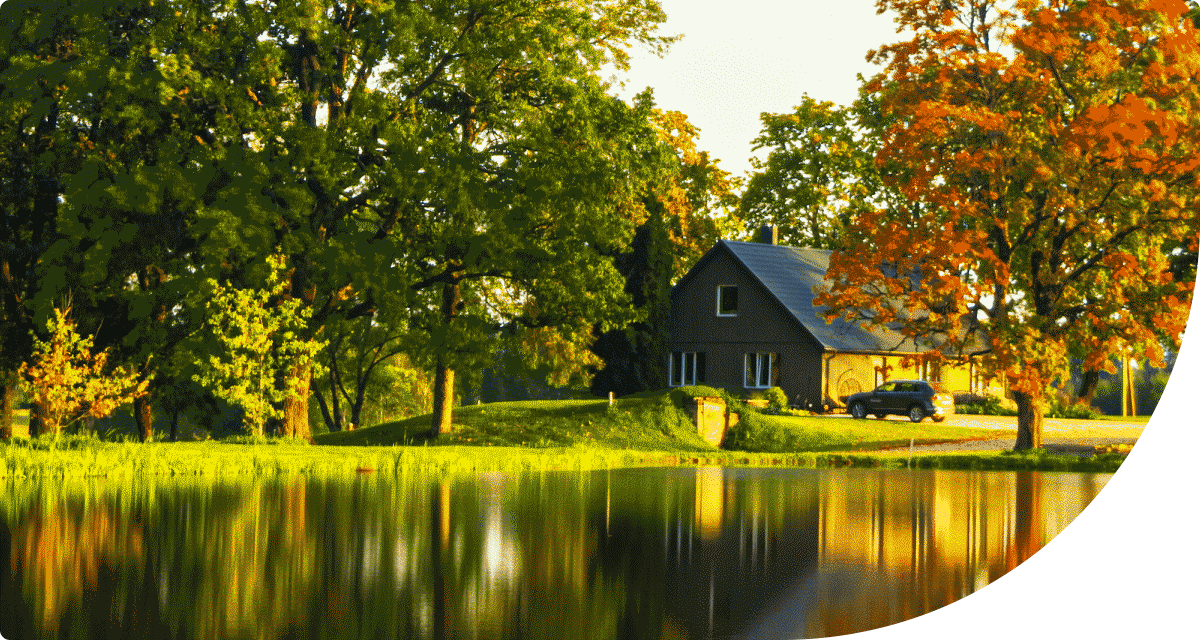 A house by a lake